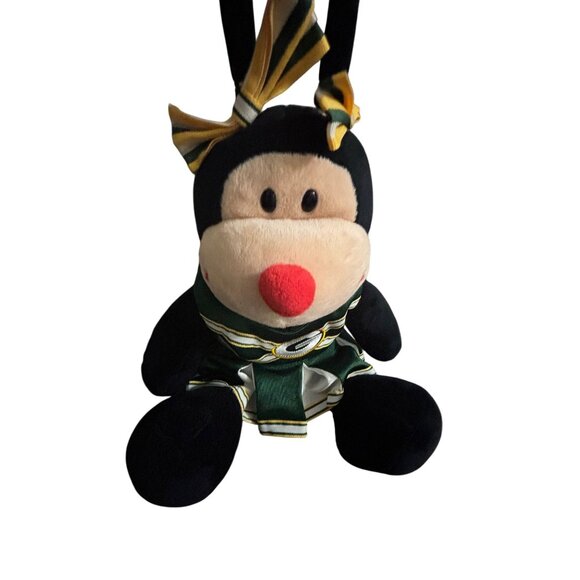 Build-A-Bear Ladybug Plush W/ NFL Green Bay Packers Cheerleader Outfit & Bow 16” - Picture 1 of 16
